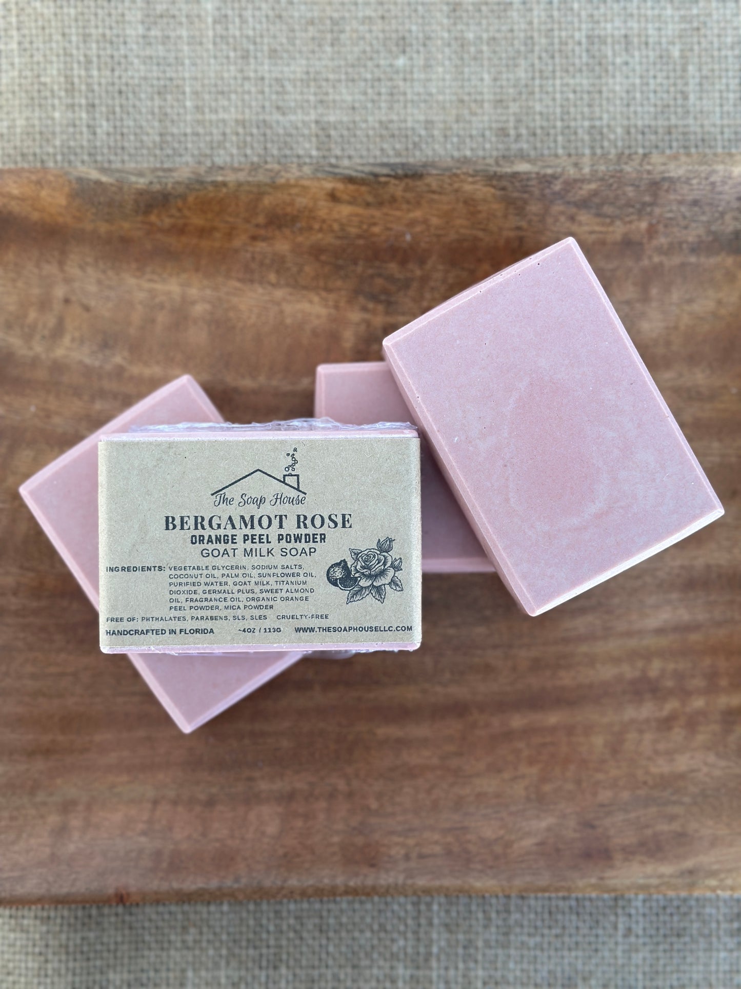 Aromatic Goat Milk Soap - Bergamot Rose
