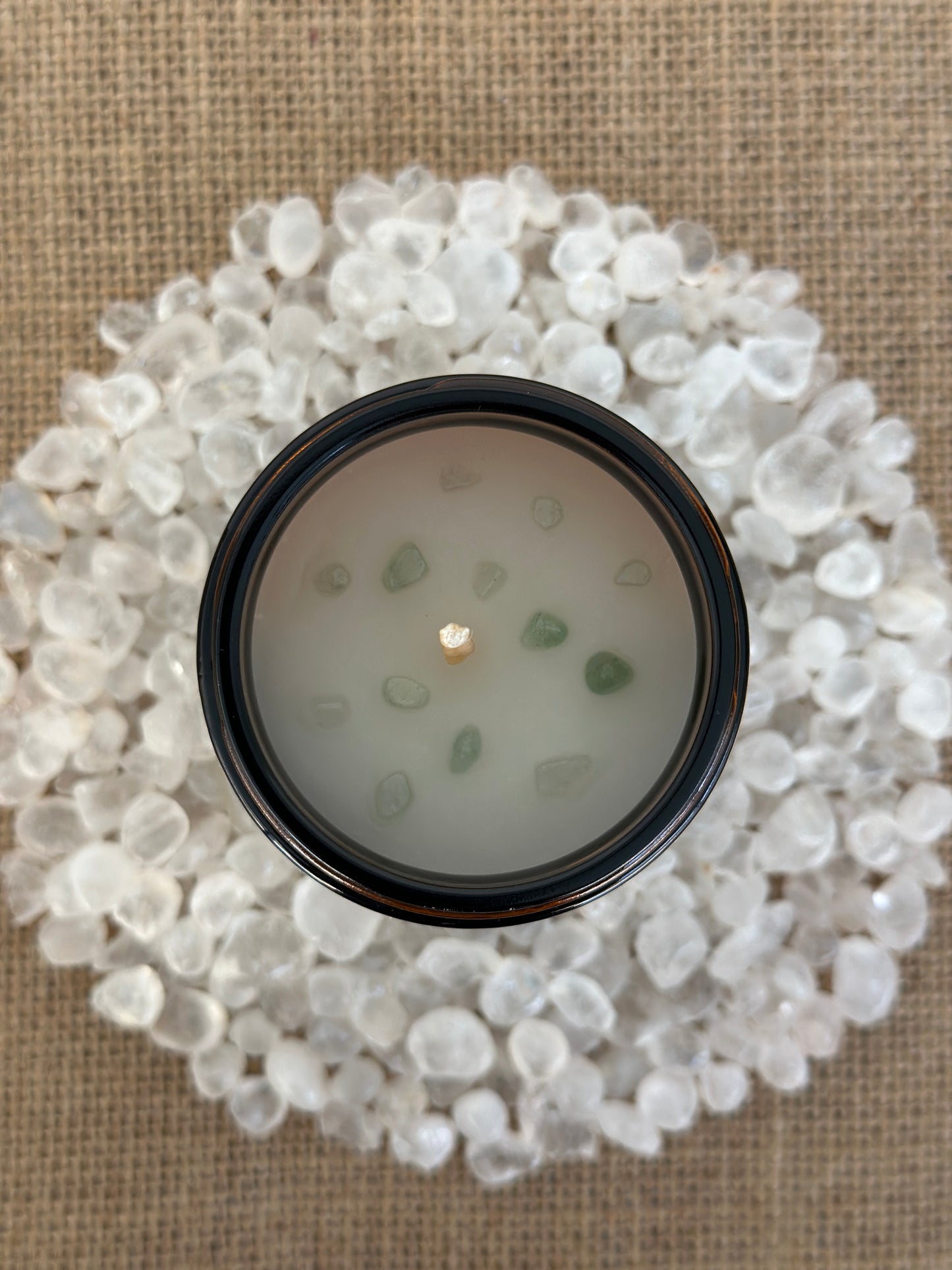 Hand Poured Beeswax Candle - Aqua Vetiver