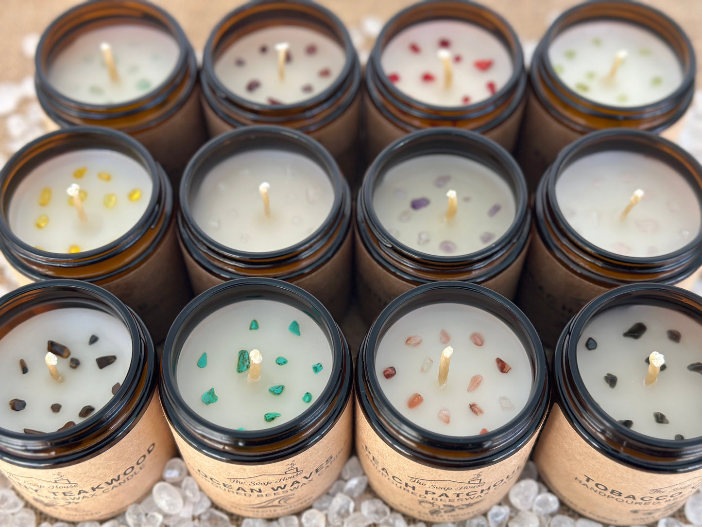 Hand Poured Beeswax Candle - Florida Landscape