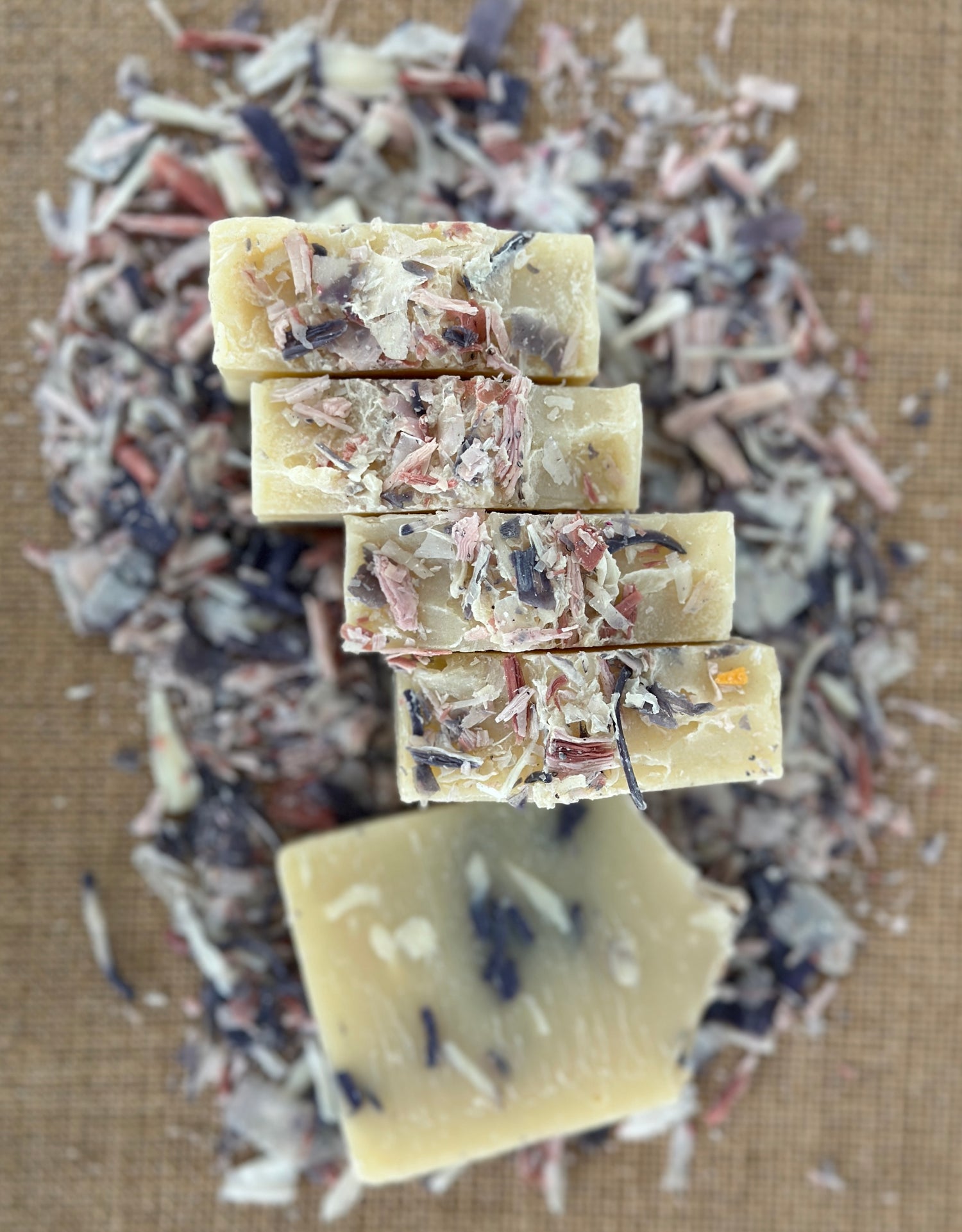 Shea Butter Confetti Soap Bars