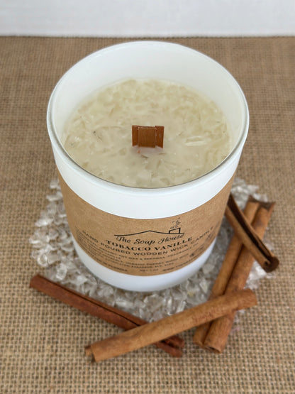 Wooden Wick Candle- Tobacco Vanille