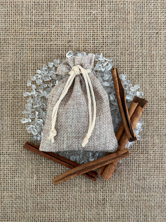 Potpourri Burlap Sachet- Tobacco Vanille