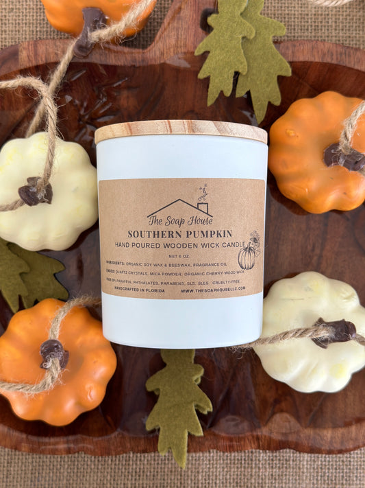 Wooden Wick Candle- Southern Pumpkin