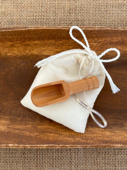 Herbal Bath Salt Pouch - Muslin & Scoop