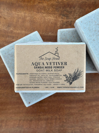 Aromatic Goat Milk Soap- Aqua Vetiver