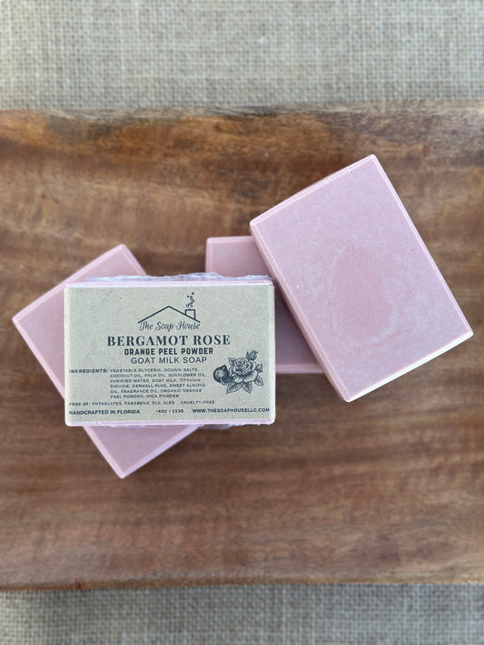 Aromatic Goat Milk Soap- Bergamot Rose