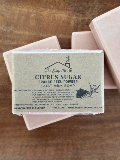 Aromatic Goat Milk Soap- Citrus Sugar