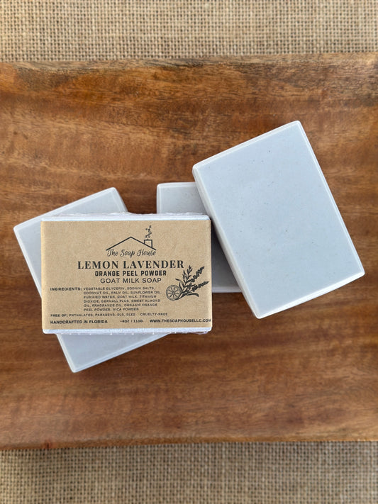 Aromatic Goat Milk Soap- Lemon Lavender