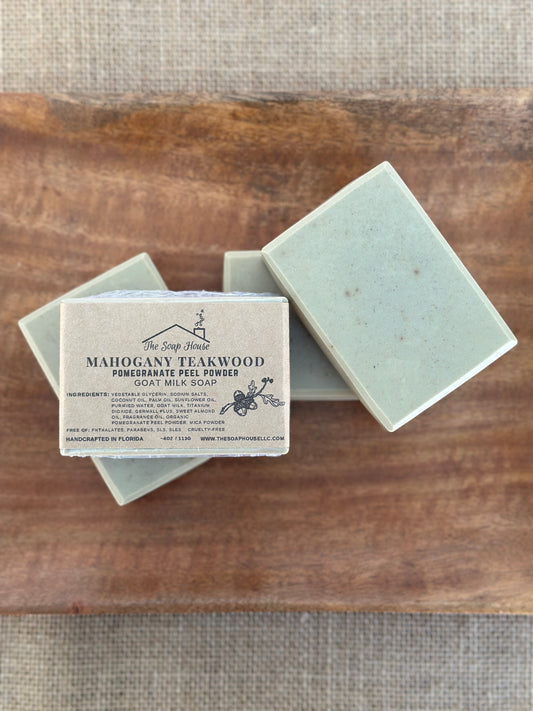 Aromatic Goat Milk Soap- Mahogany Teakwood