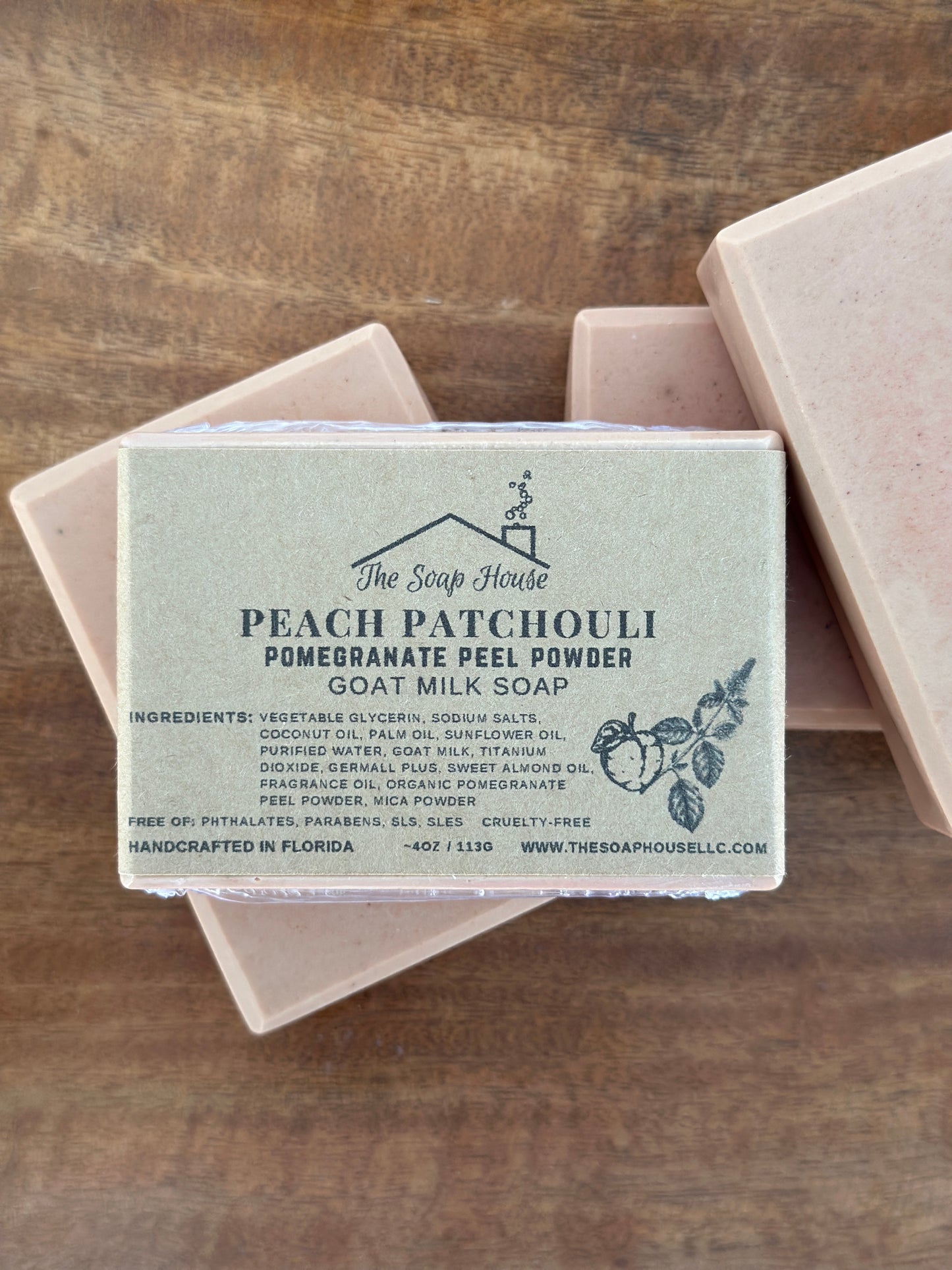 Aromatic Goat Milk Soap- Peach Patchouli