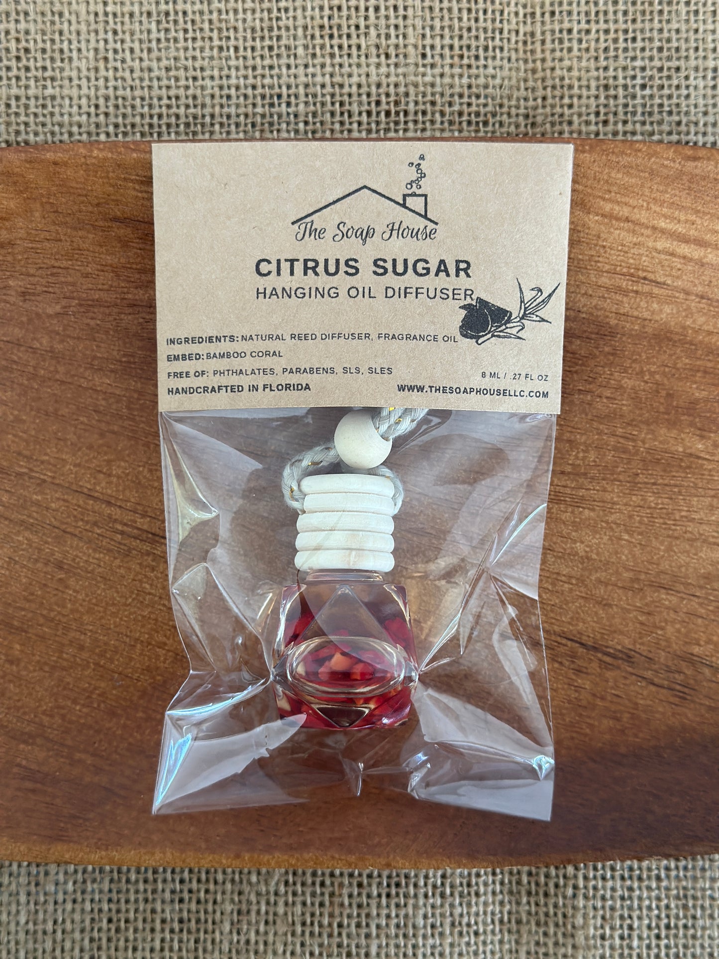 Hanging Oil Diffuser - Citrus Sugar