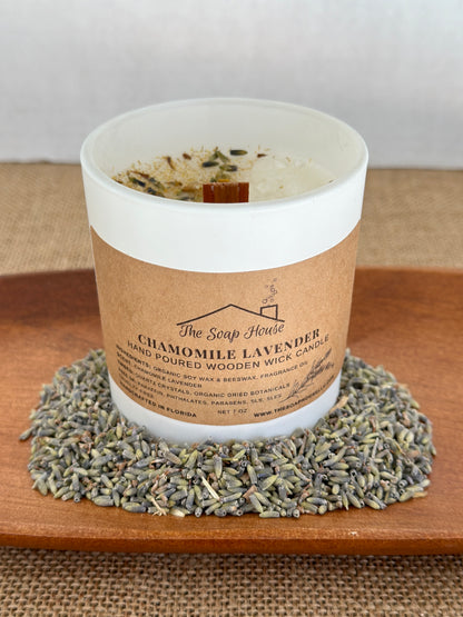 Wooden Wick Candle - Chamomile Lavender