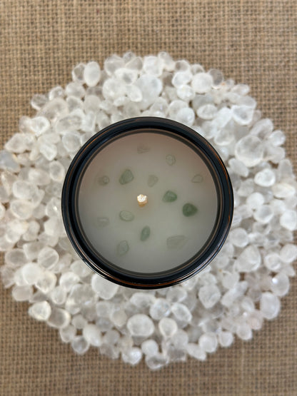 Hand Poured Beeswax Candle - Aqua Vetiver
