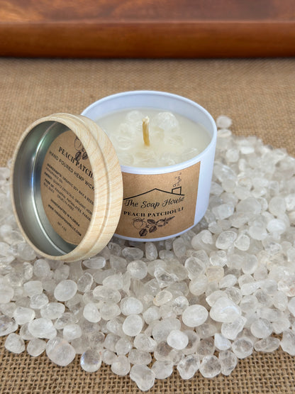 Hemp Wick Candle- Peach Patchouli