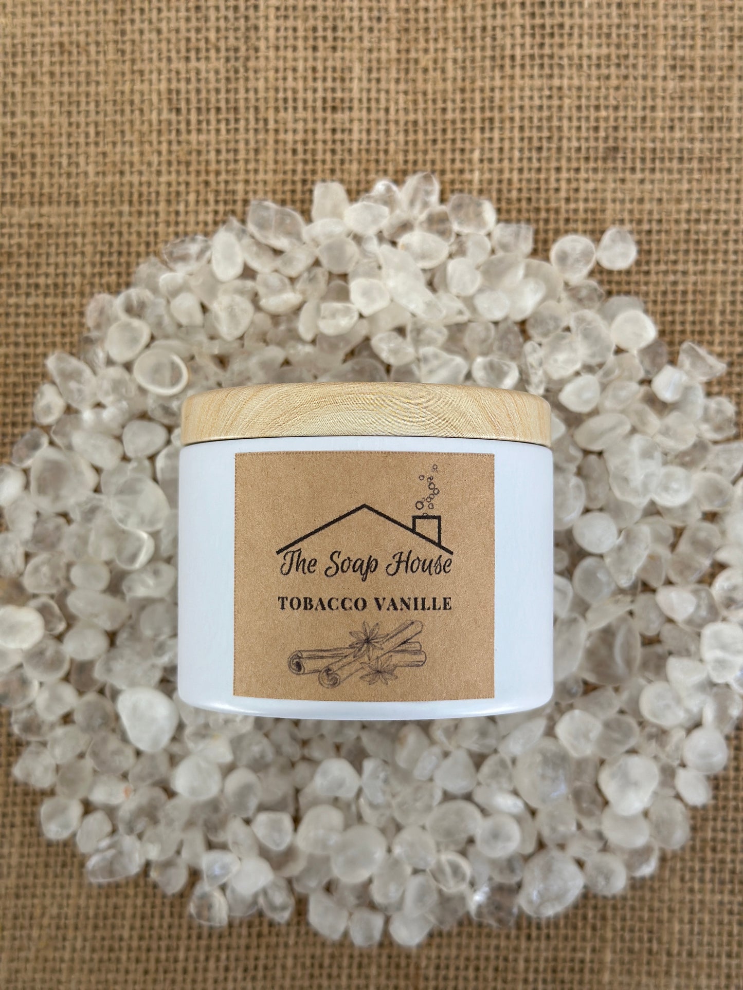 Hemp Wick Candle- Tobacco Vanille