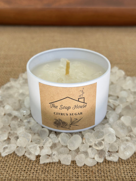 Hemp Wick Candle- Citrus Sugar