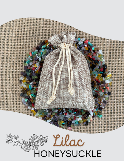 Potpourri Burlap Sachet- Lilac Honeysuckle