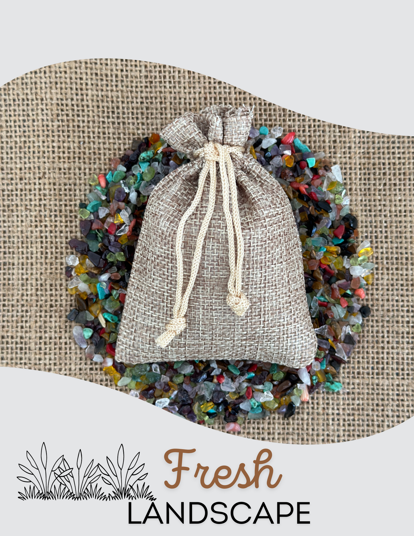 Potpourri Burlap Sachet- Florida Landscape