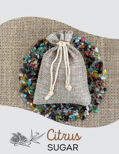 Potpourri Burlap Sachet- Citrus Sugar