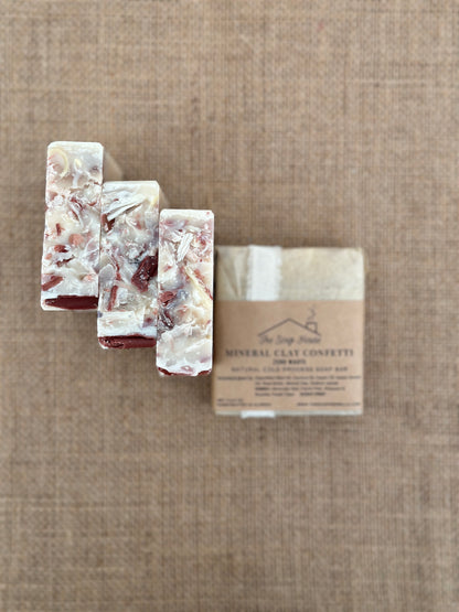 Mineral Clay Soap- Confetti