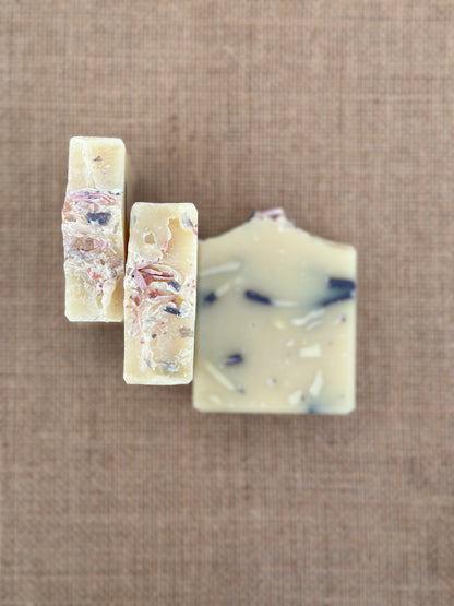 Artisan Shea Butter Soap- Honeysuckle Confetti