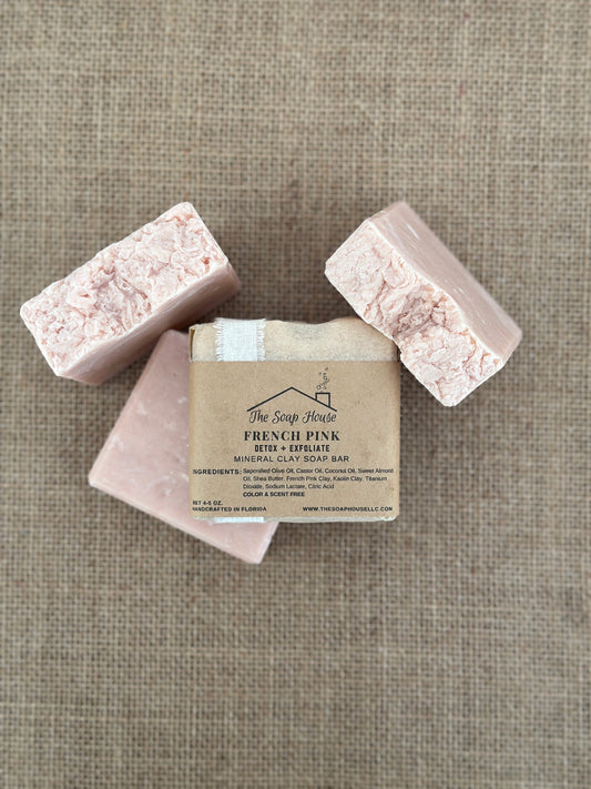 Mineral Clay Soap- French Pink