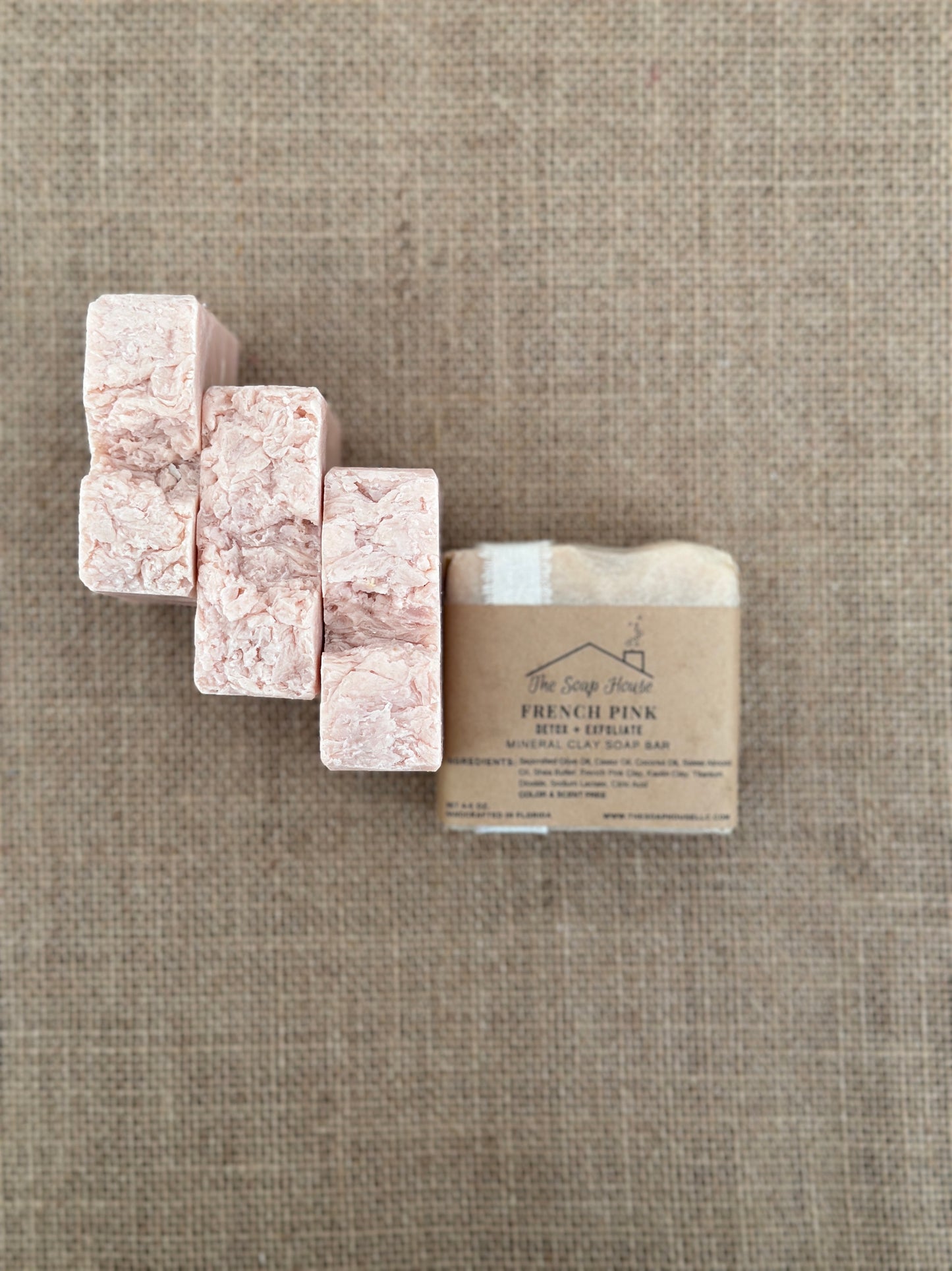 Mineral Clay Soap- French Pink