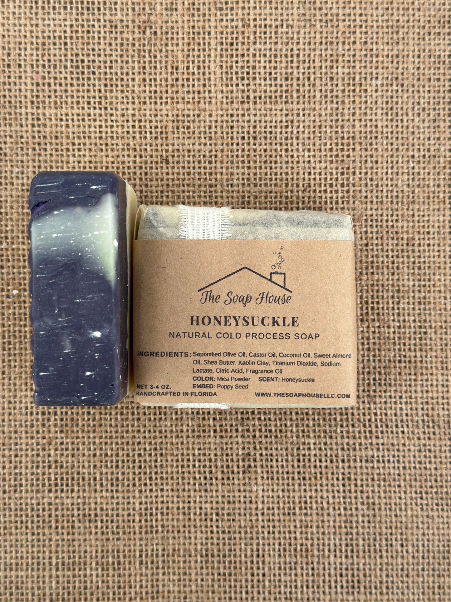 Artisan Shea Butter Soap- Honeysuckle